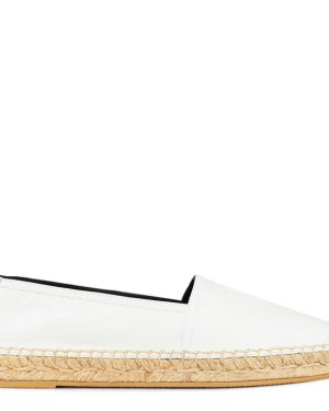 SAINT LAURENT Cassandre Espadrilles - White