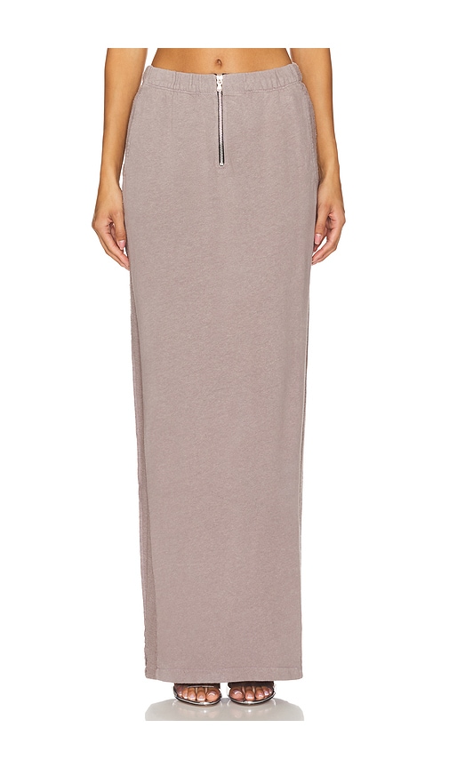 SAMI MIRO VINTAGE Porterhouse Maxi Skirt in Grey. Size XS.