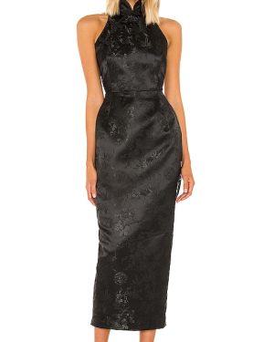 SAU LEE Jill Chinese Jacquard Pencil Dress in Black. Size 2, 4.