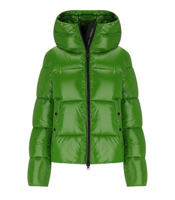 SAVE THE DUCK BIDDY GREEN HODDED PADDED JACKET