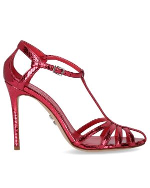 SERGIO LEVANTESI RITA STRAWBERRY HEELED SANDAL