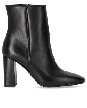 SERGIO LEVANTESI TESSA BLACK HEELED ANKLE BOOT