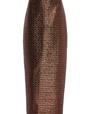 SEV - Jacquard Pencil Cut Maxi Skirt - Bronze - FR 38 - Moda Operandi