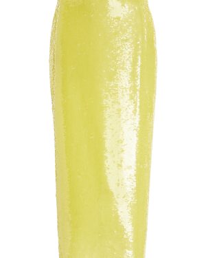 SEV - Sequined Midi Skirt - Yellow - FR 38 - Moda Operandi