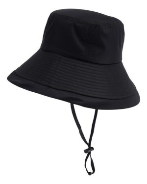 SHEONLY Foldable Bucket Hat with Adjustable Chin Strap - Black