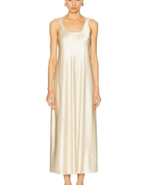SIMKHAI Rania Maxi Slip Dress in Champagne - Metallic Neutral. Size 0 (also in ).