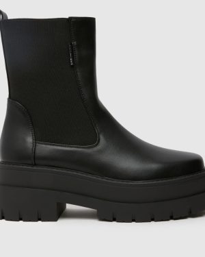 SIMMI Franks Chunky Chelsea Boots in Black
