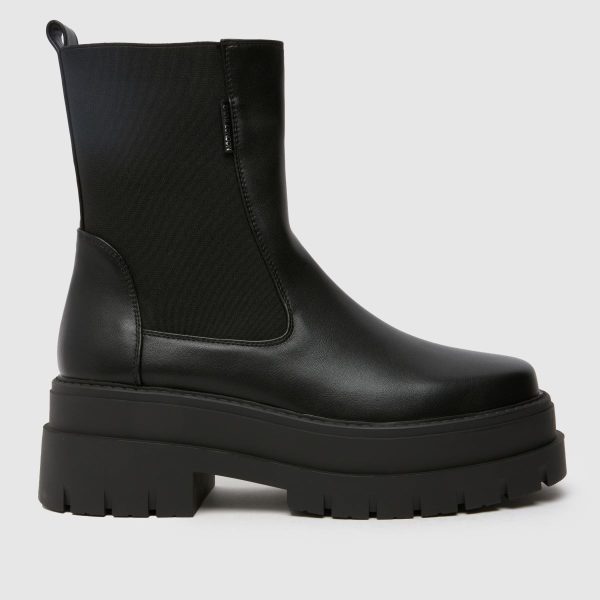 SIMMI Franks Chunky Chelsea Boots in Black