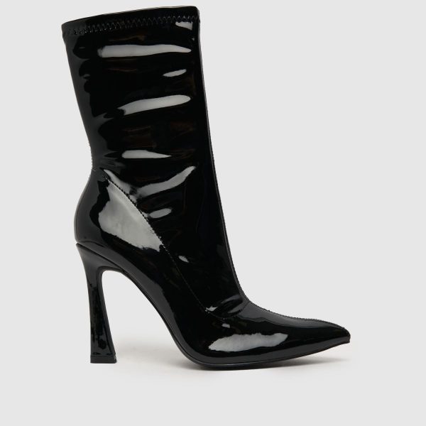 SIMMI Prince Stiletto Sock Boots in Black