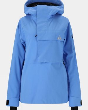 SOS Womens Sestriere Insulated Anorak - Mid Blue