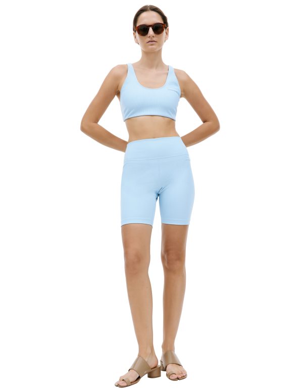 SPORTY & RICH Blue Runner Sport Bra