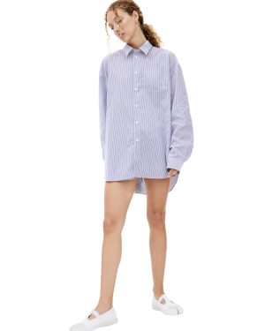 SPORTY & RICH SRC logo oversized shirt