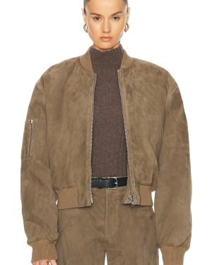 SPRWMN Bomber Jacket in Olive - Green. Size L (also in ).