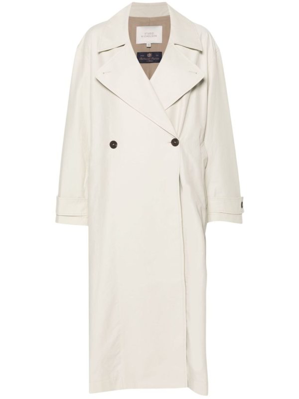 STUDIO NICHOLSON Double-Breasted Belted Coat