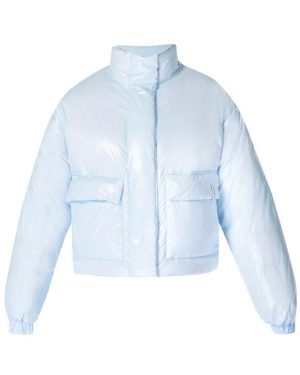 SWEATY BETTY Snowfall High Shine Cropped Ski Jacket - Blue
