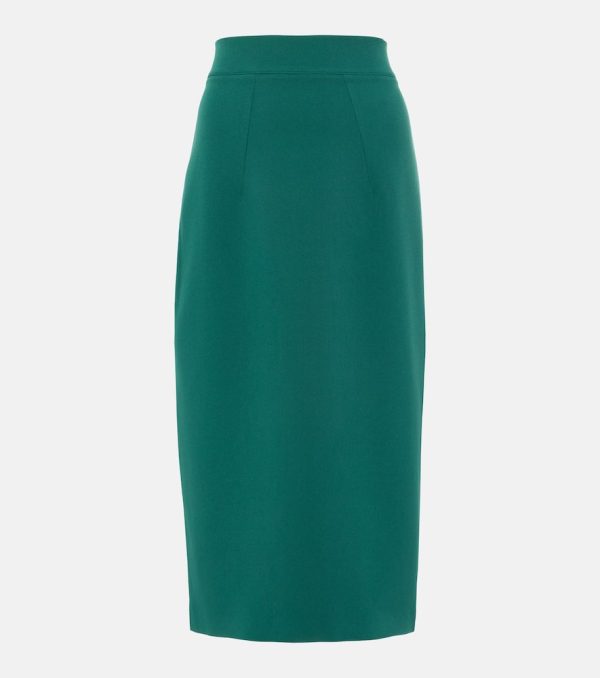 Safiyaa Hokuku crepe pencil skirt