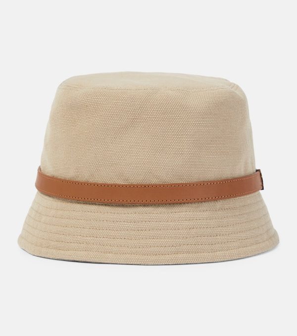 Saint Laurent Cassandre canvas bucket hat