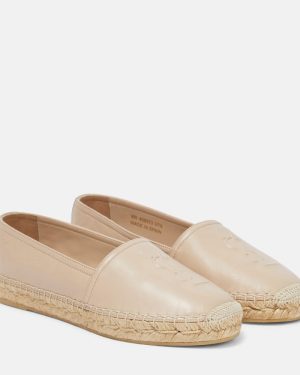 Saint Laurent Monogram leather espadrilles