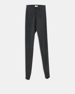 Saint Laurent Navy Blue Jersey Tights XS