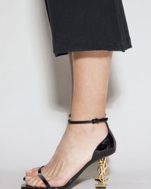 Saint Laurent Opyum Heeled Sandals - Woman Heels Black Eu - 41