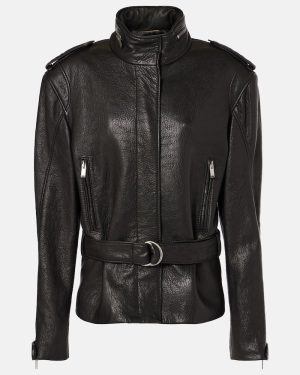 Saint Laurent Oversized leather jacket