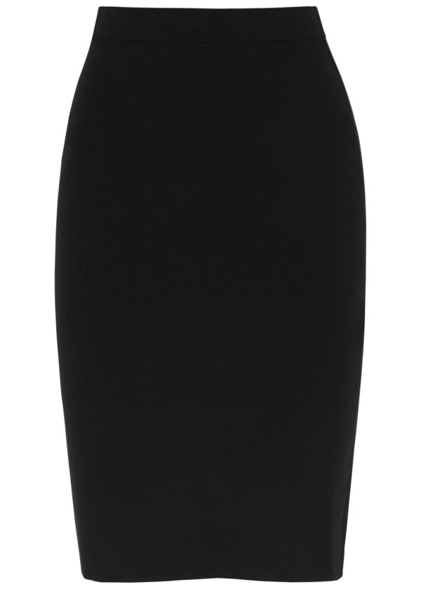 Saint Laurent Stretch-wool Pencil Skirt - Black - M (UK12 / M)