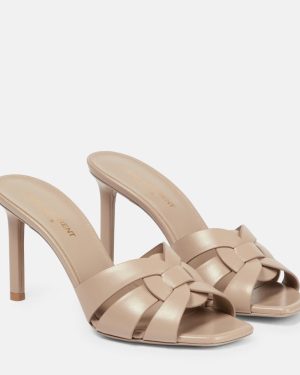 Saint Laurent Tribute 85 leather sandals
