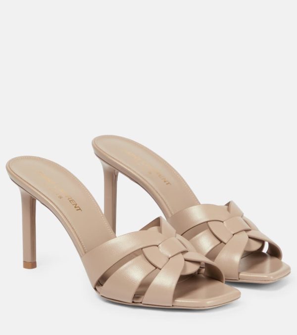 Saint Laurent Tribute 85 leather sandals