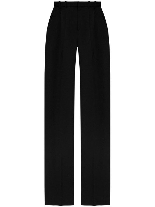 Saint Laurent Wool Wide-Leg Trousers