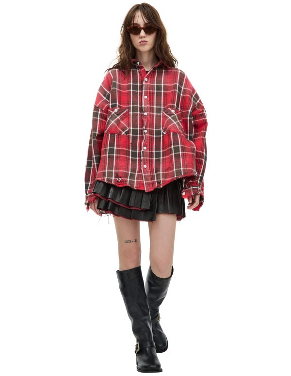 Saint Mxxxxxx Plaid flannel shirt