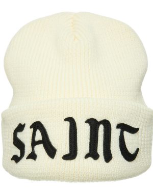 Saint Mxxxxxx White wool beanie