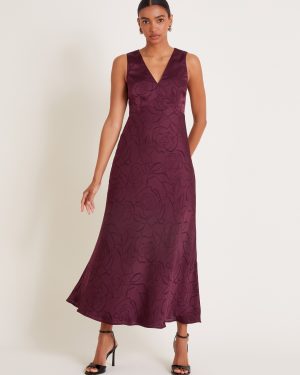 Saira Slip Dress Red