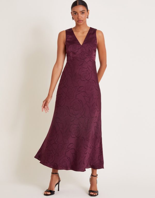 Saira Slip Dress Red