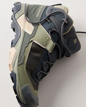 Salomon X Ultra 5 Mid Gore-Tex Hiking Boots at Free People in Turbulence/Sedona Sage, Size: US 7