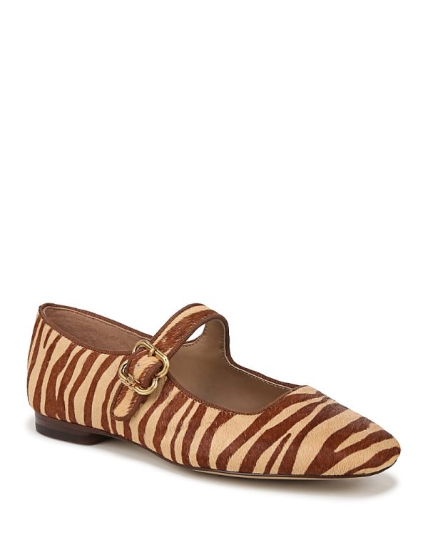 Sam Edelman Women's Michaela Zebra Print Mary Janes