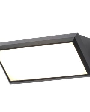 Sanday Outdoor LED Wedge Design Wall Light, Black