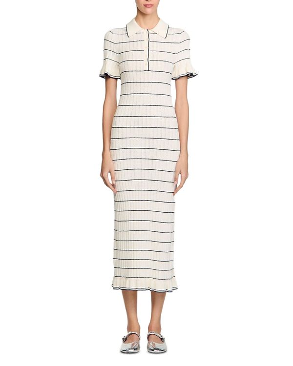 Sandro Knitted Maxi Dress