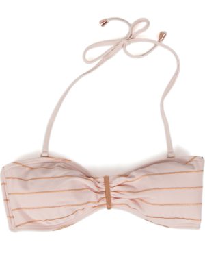 Sataraa Foil Stripe Bandeau Bikini Top