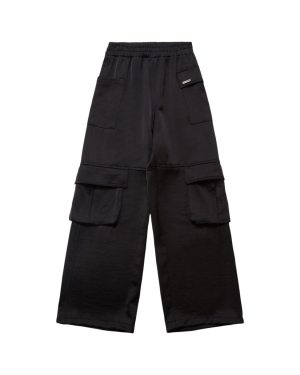Satin Cargo Pants