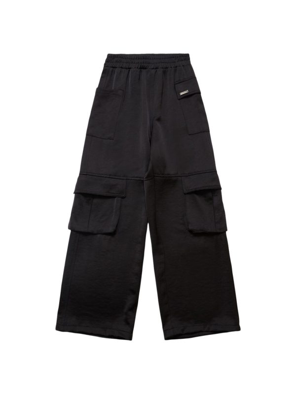 Satin Cargo Pants
