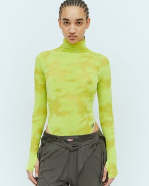 Savage Fenty x Diesel Long-sleeve-bodysuit - Woman Tops Green Xxxxl