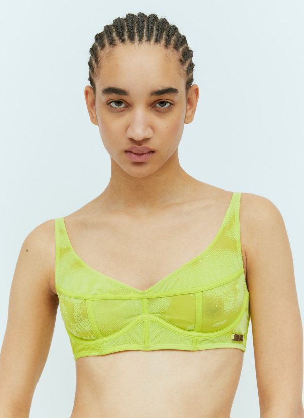 Savage Fenty x Diesel Longline-bra - Woman Underwear Green Xxxl