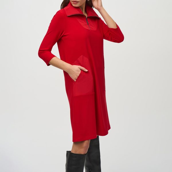 Scarlet Wide Collar Shift Dress