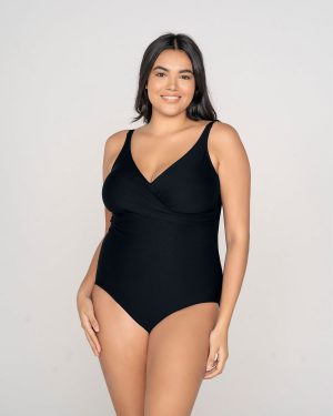 Sculpting Classic One-Piece Swimsuit Criss-Cross Top