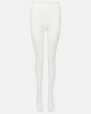 Self-Portrait Floral lace tights