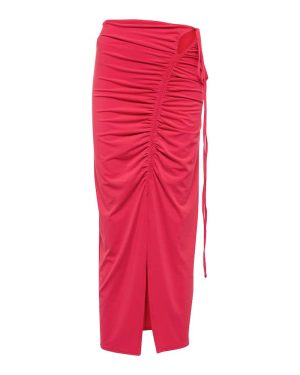 Self-Portrait Stretch-jersey midi skirt