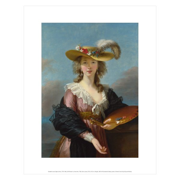 Self Portrait in a Straw Hat Mini Print