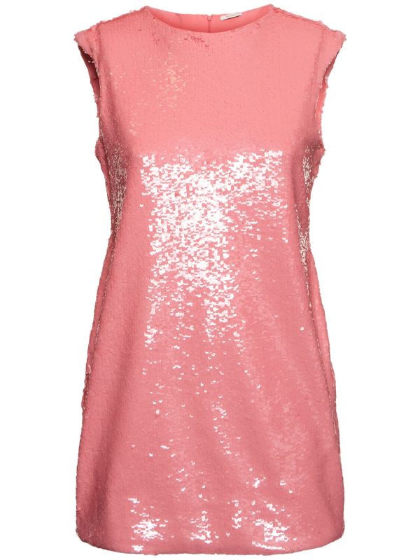 Sequined Mini Shift Dress