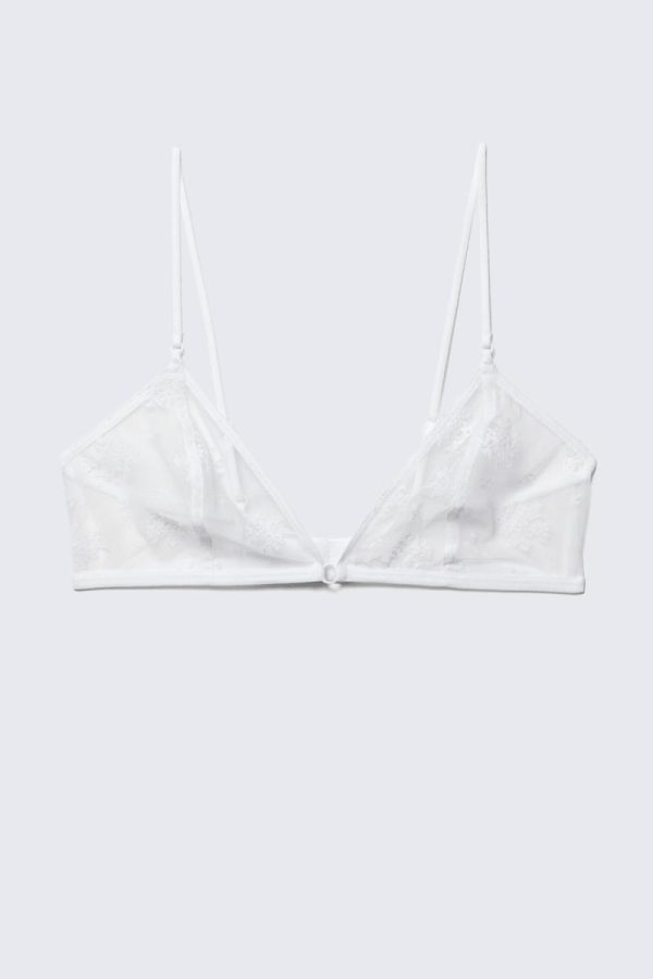 Sheer Lace Triangle Bra