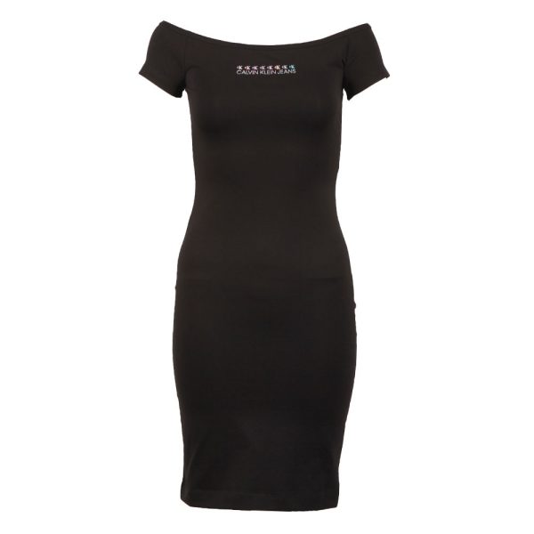 Shine Logo Bardot Dress